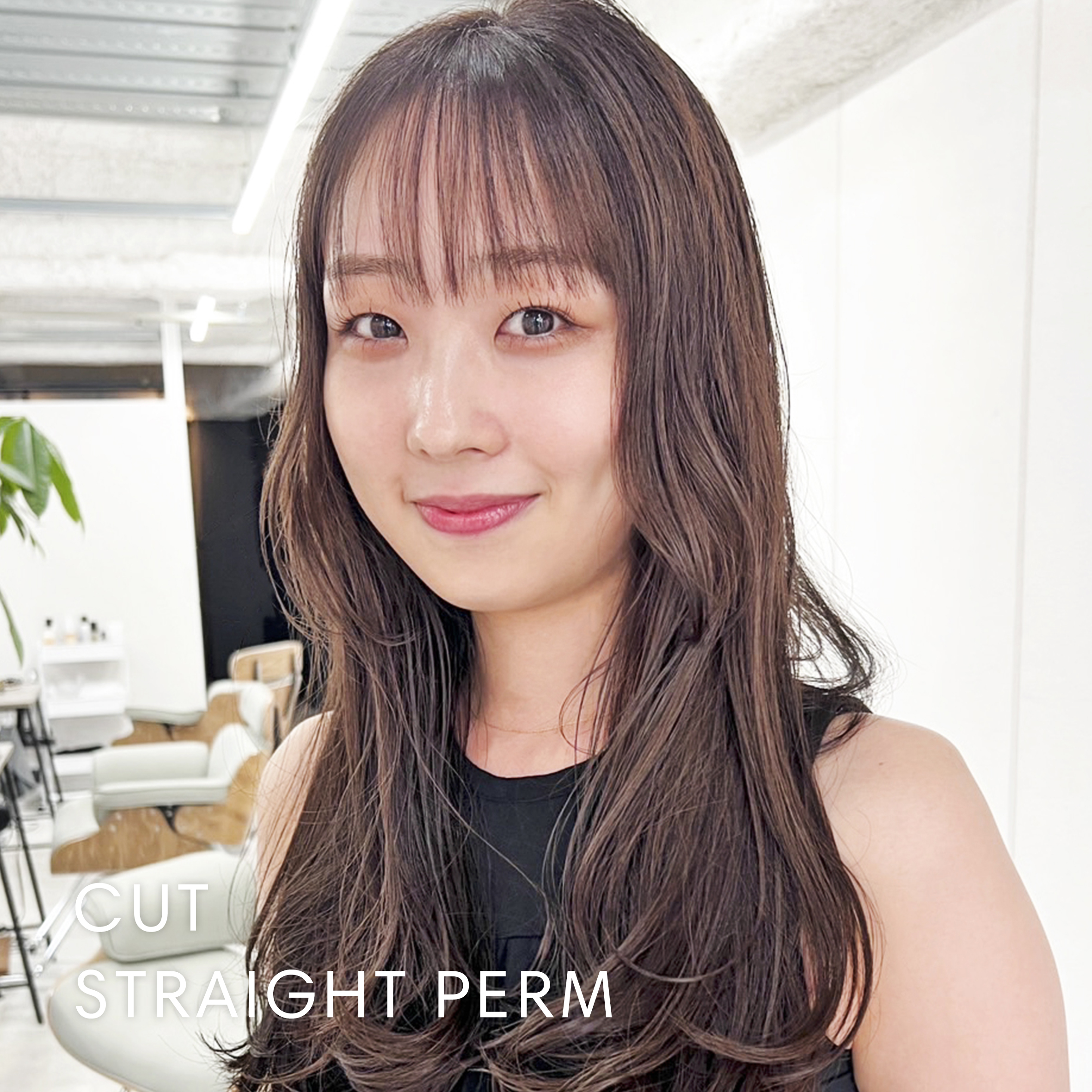 CUT STRAIGHT PERM
